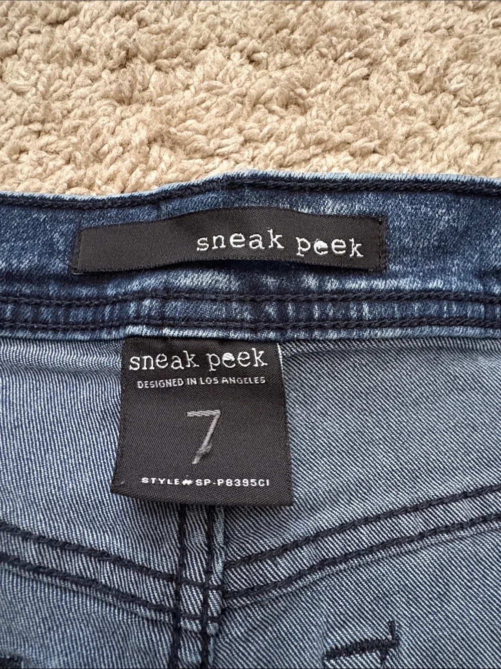 Sneak Peek Dark Blue Skinny Jeans